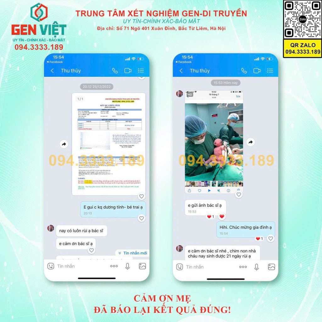 Dịch vụ xét nghiệm và sàng lọc trước sinh Gen Việt
