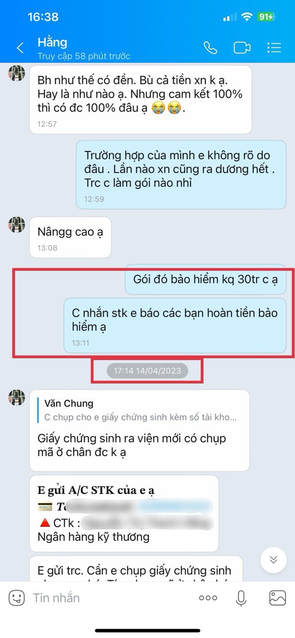 Bảo hiểm xét nghiệm